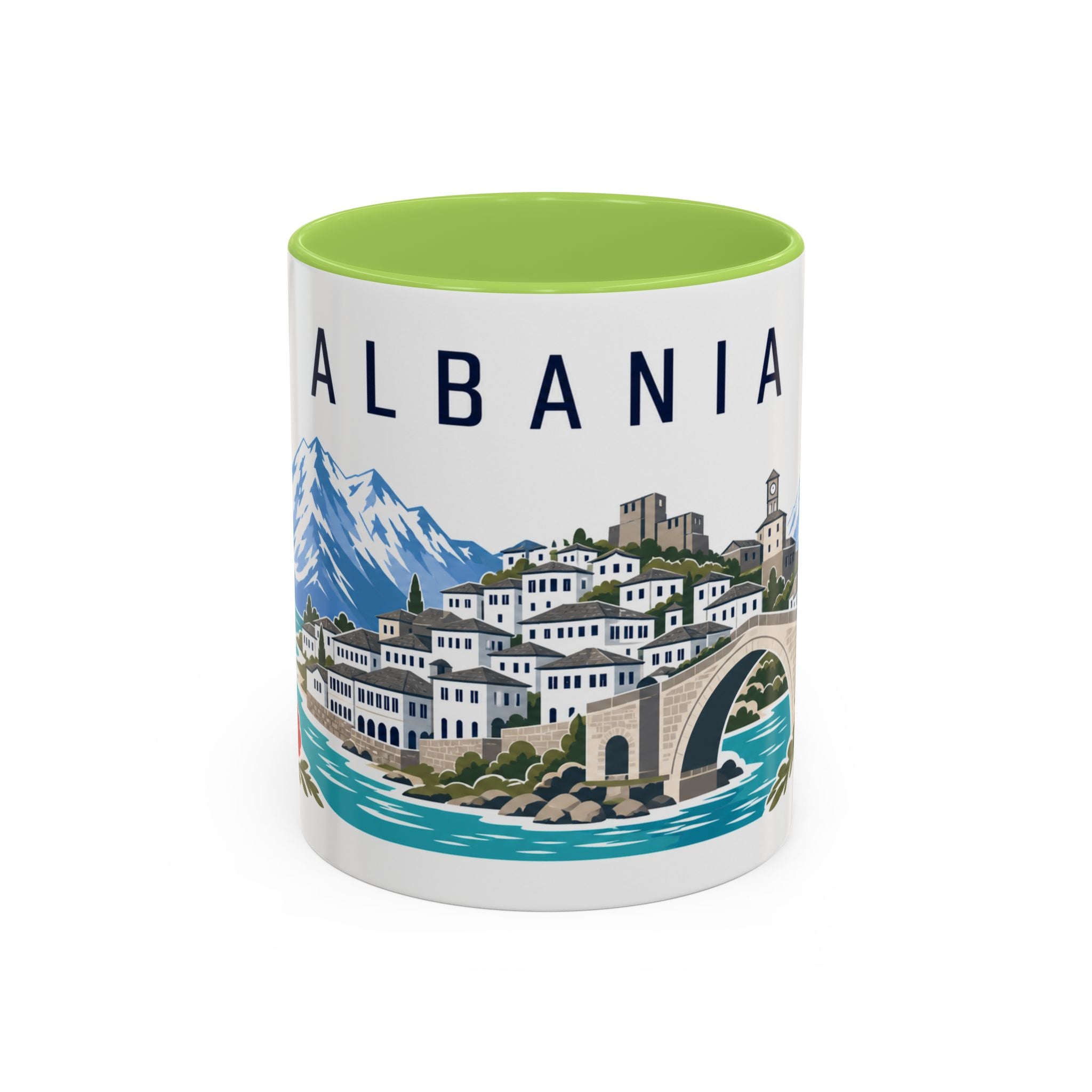 Albania Coffee Mug | Travel Souvenir Accent Mug | Country Gift Ceramic Cup 11oz 15oz