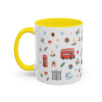 London Christmas Mug | Watercolor City Souvenir, Travel Memories, Ceramic Coffee Cup