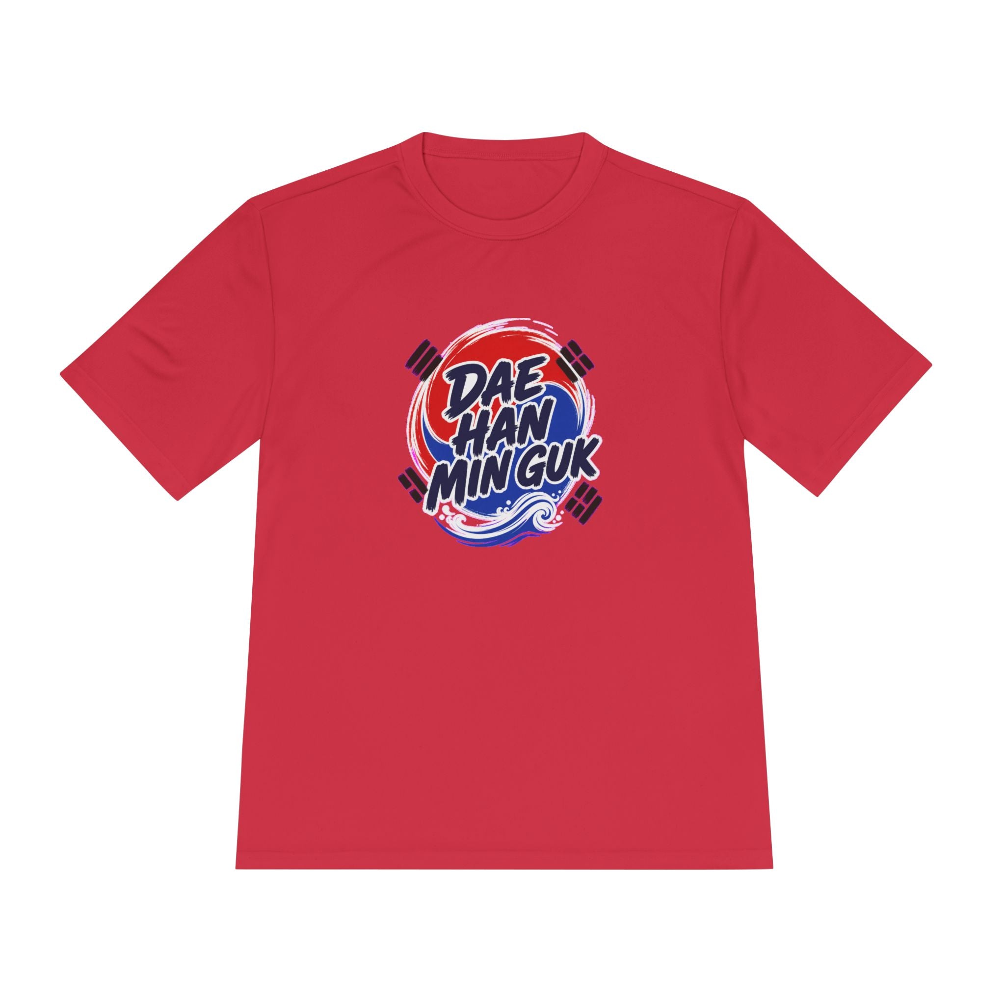 South Korea Dae Han Min Guk Soccer Fan T-Shirt, Moisture Wicking Sport Tee