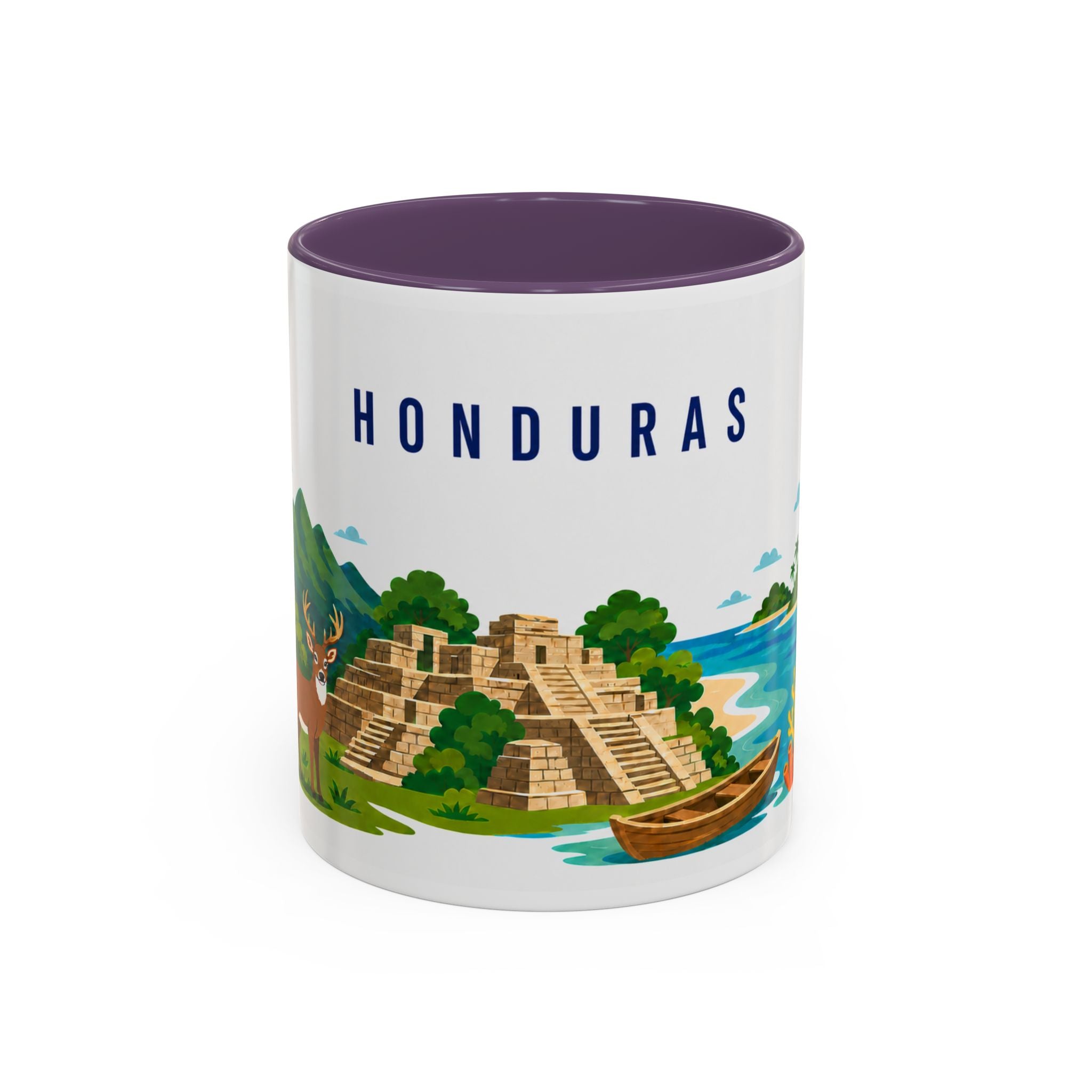 Honduras Coffee Mug | Travel Souvenir Accent Mug | Country Gift Ceramic Cup 11oz 15oz