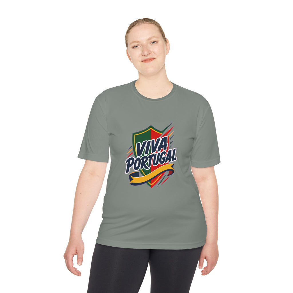 Portugal Soccer T Shirt, Viva Portugal Tee, World Football Fan Shirt, Moisture Wicking Sport Tee