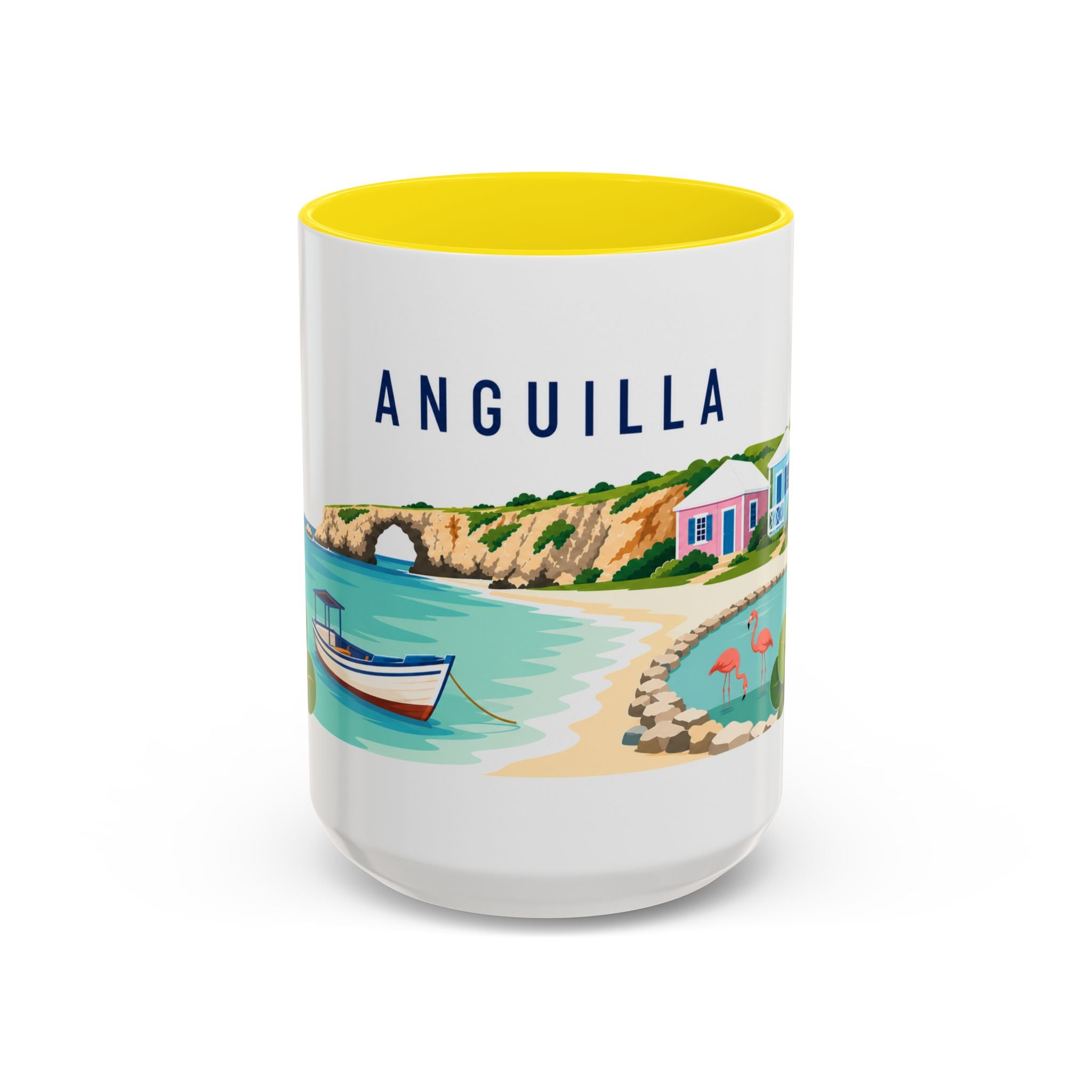 Anguilla Coffee Mug | Travel Souvenir Accent Mug | Country Gift Ceramic Cup 11oz 15oz