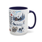 Great White North Coffee Mug | Canadian Pride Gift | Accent Color Ceramic 11oz 15oz