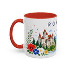 Romania Coffee Mug | Travel Souvenir Accent Mug | Place Gift Ceramic Cup 11oz 15oz