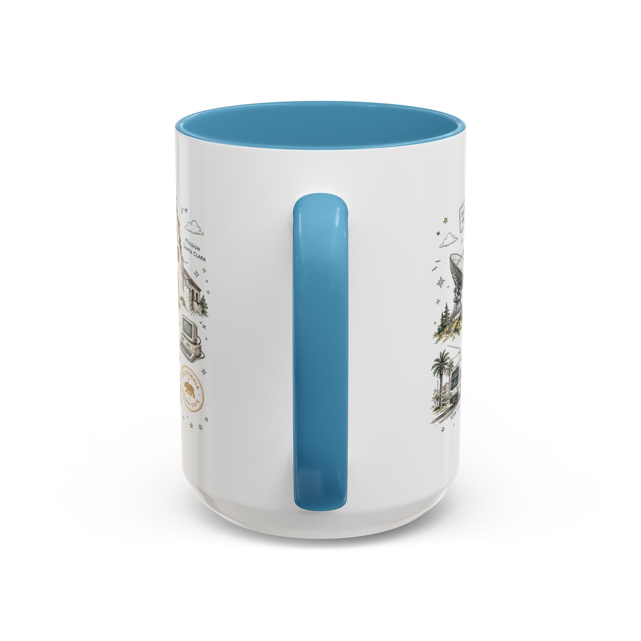 San Jose Coffee Mug | California Souvenir City Gift | Accent Color Ceramic 11oz 15oz