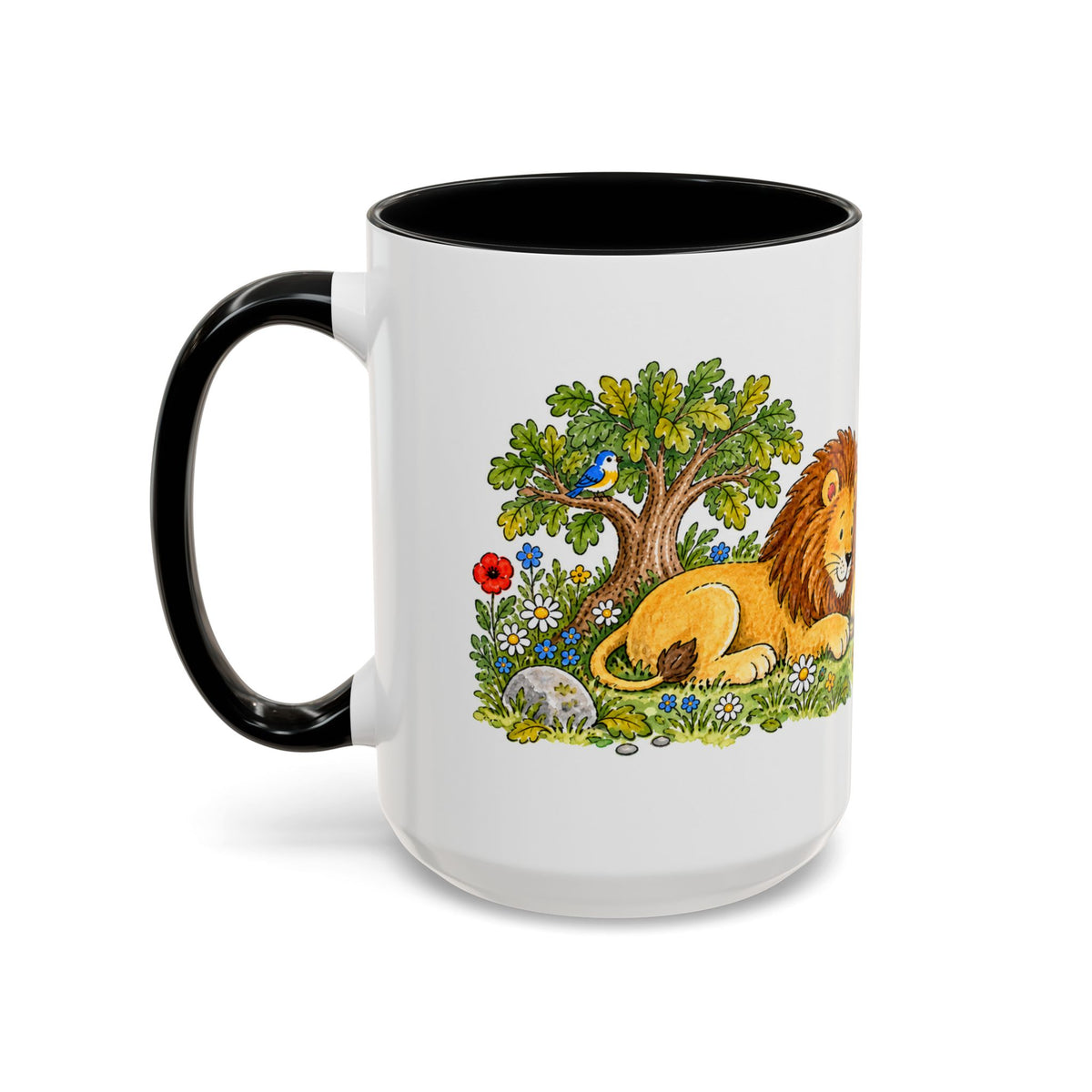 The Lion and the Mouse Mug | Storybook Fairy Tale Accent Coffee Mug | EveryLegend