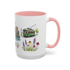 Omaha Illustrated Travel Mug | City Souvenir Accent Coffee Mug | 11oz 15oz Ceramic Cup