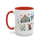 Mexico City Coffee Mug | Postage Stamp Collage Mug | Travel Souvenir Accent Cup 11oz 15oz