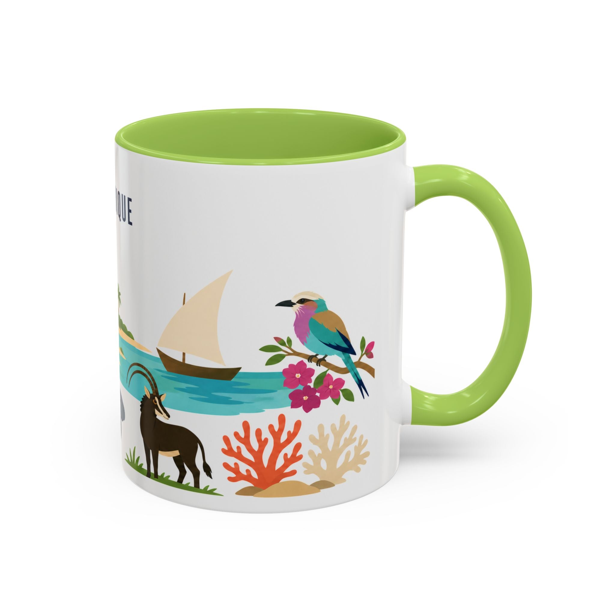 Mozambique Home Country Mug | Moving Away Gift | Long Distance Friendship | 11 oz 15 oz Accent Mug
