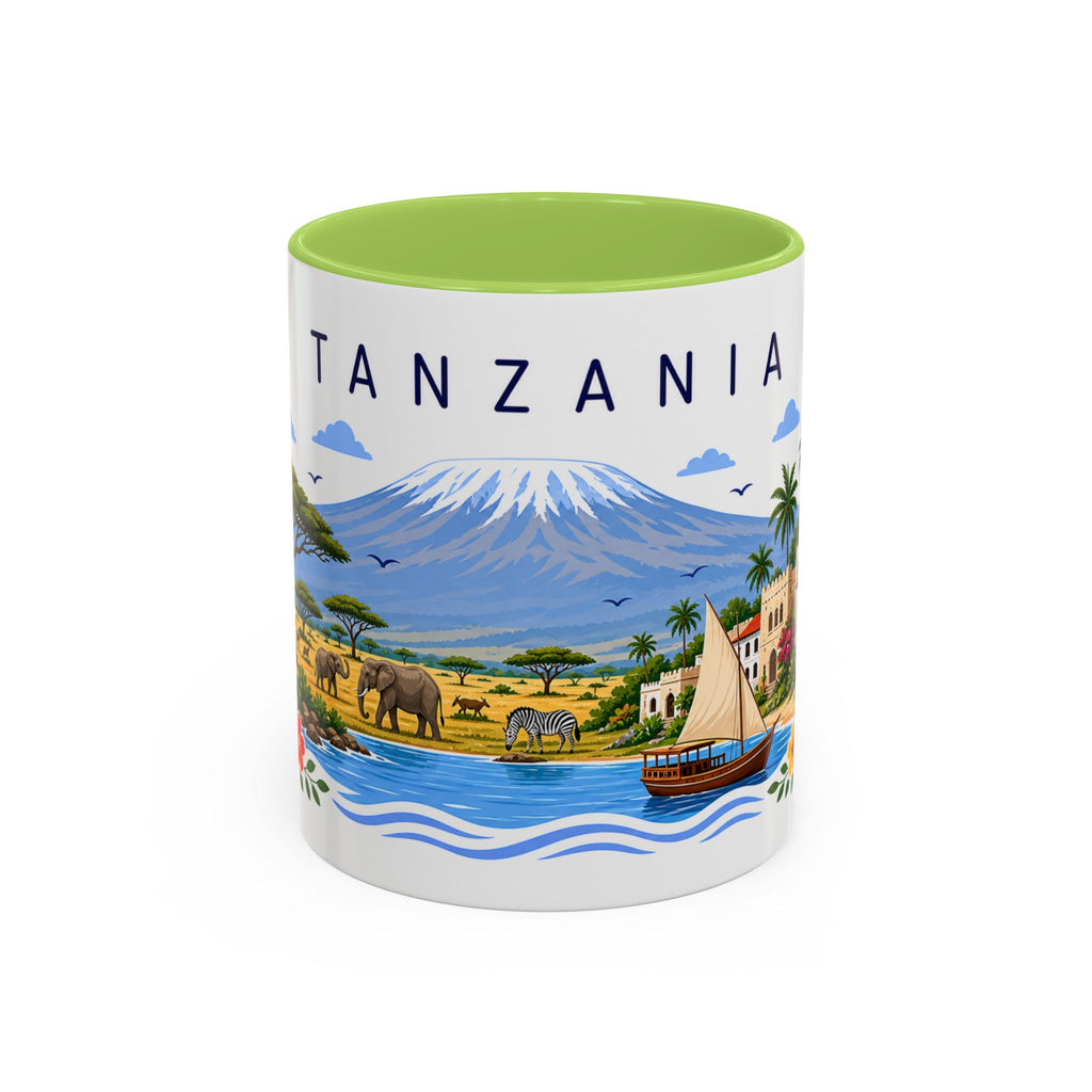 Tanzania Coffee Mug | Travel Souvenir Accent Mug | Place Gift Ceramic Cup 11oz 15oz
