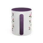 Connecticut Mountain Laurel Mug, State Flower Floral Coffee Cup, 11oz Botanical Gift