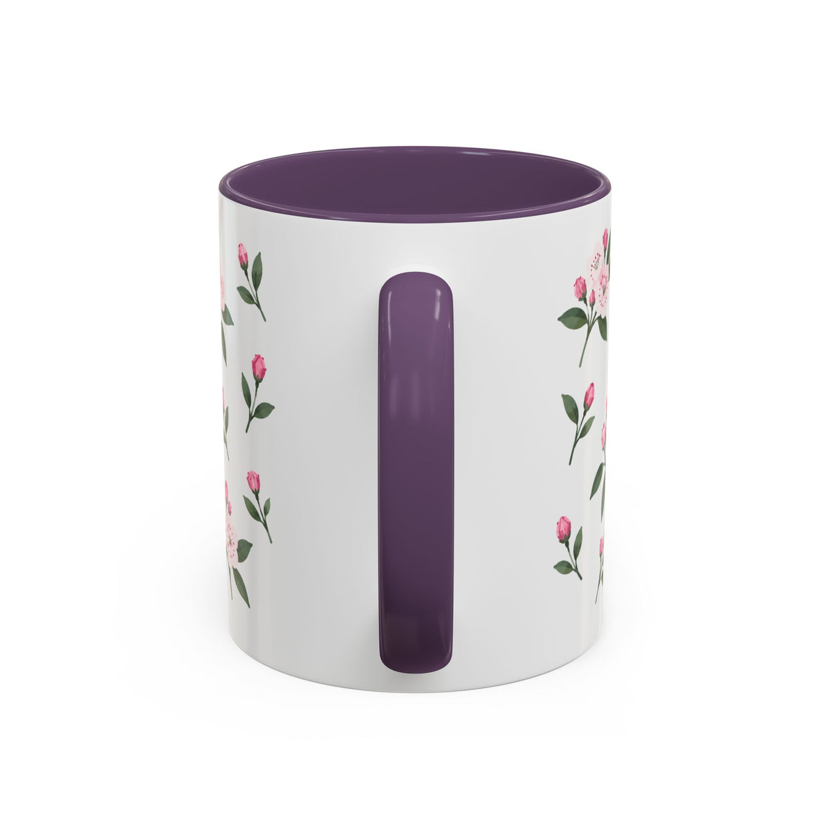 Connecticut Mountain Laurel Mug, State Flower Floral Coffee Cup, 11oz Botanical Gift