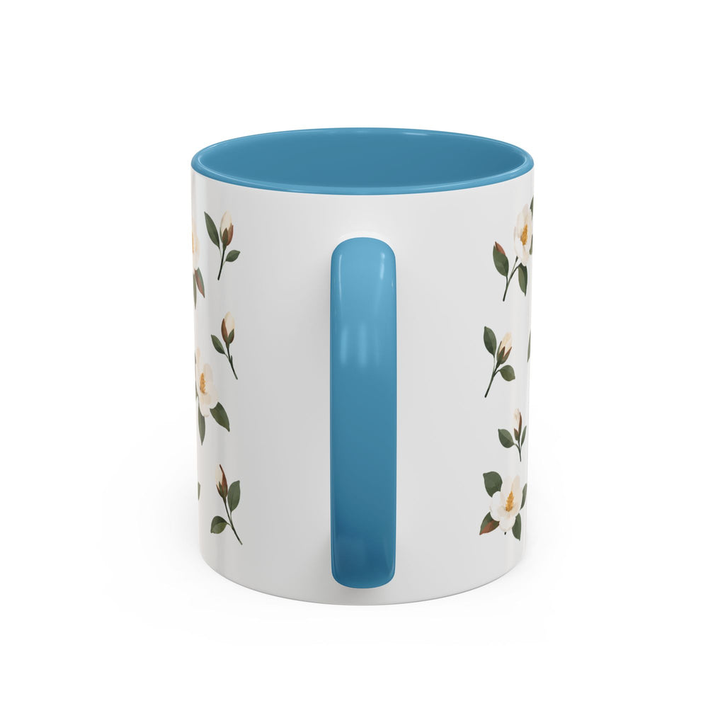 Louisiana Magnolia Mug, State Flower Floral Coffee Cup, 11oz Botanical Gift