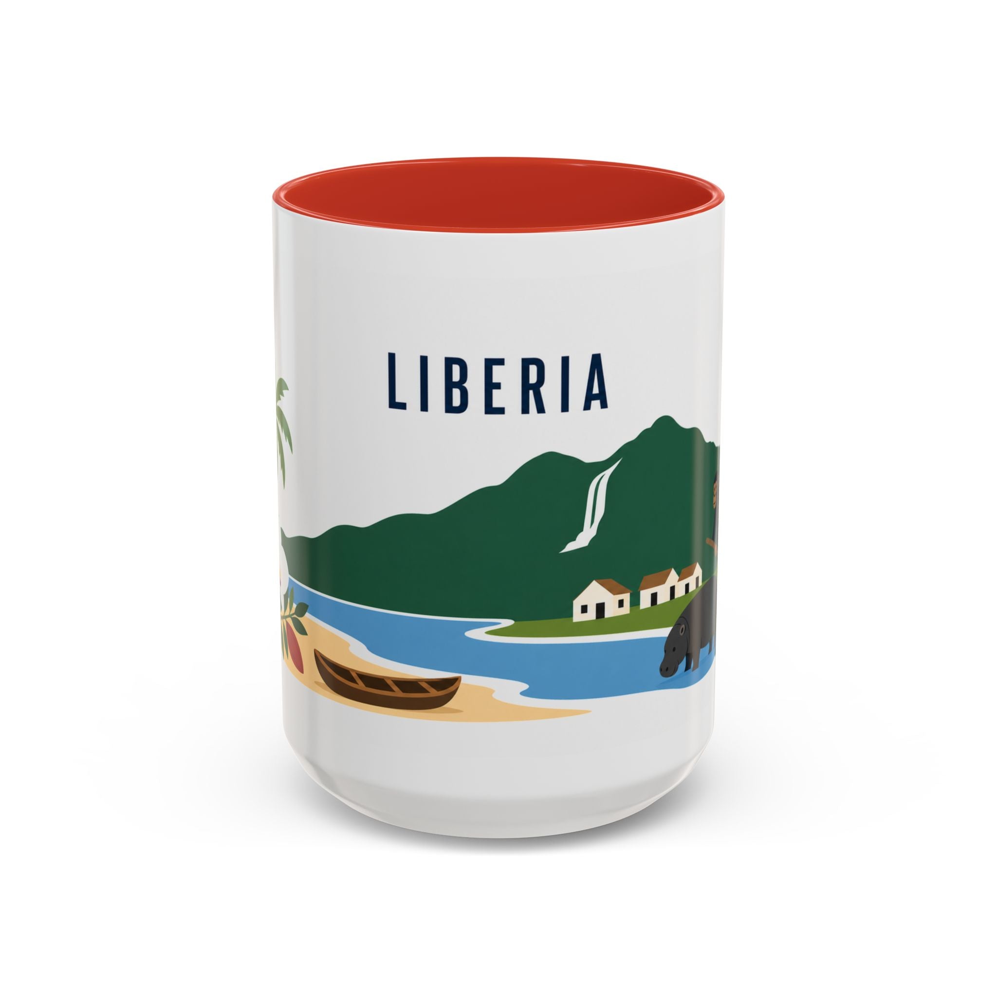 Liberia Coffee Mug | Travel Souvenir Accent Mug | Country Gift Ceramic Cup 11oz 15oz