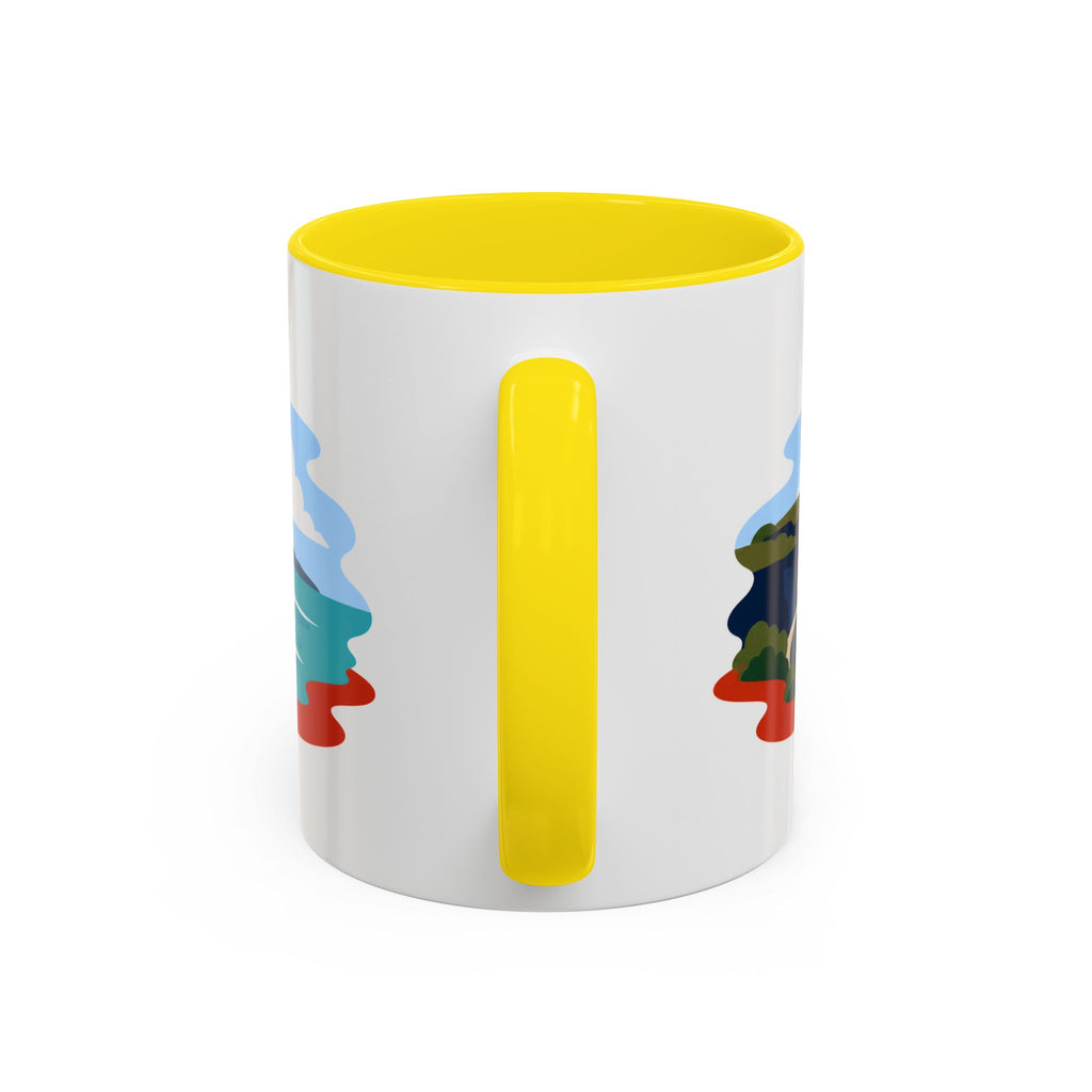 Great Ocean Road Coffee Mug | Travel Destination Souvenir Gift | Accent Color Ceramic 11oz 15oz