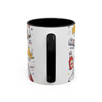 Dad Jokes Sorry Not Sorry Coffee Mug | Father's Day Gift for Dad | Accent Color Ceramic 11oz 15oz