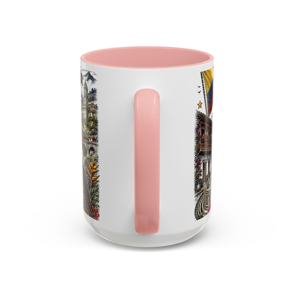 Colombia Soccer Coffee Mug | World Cup Fan Gift | Accent Color Ceramic 11oz 15oz Match Day Cup