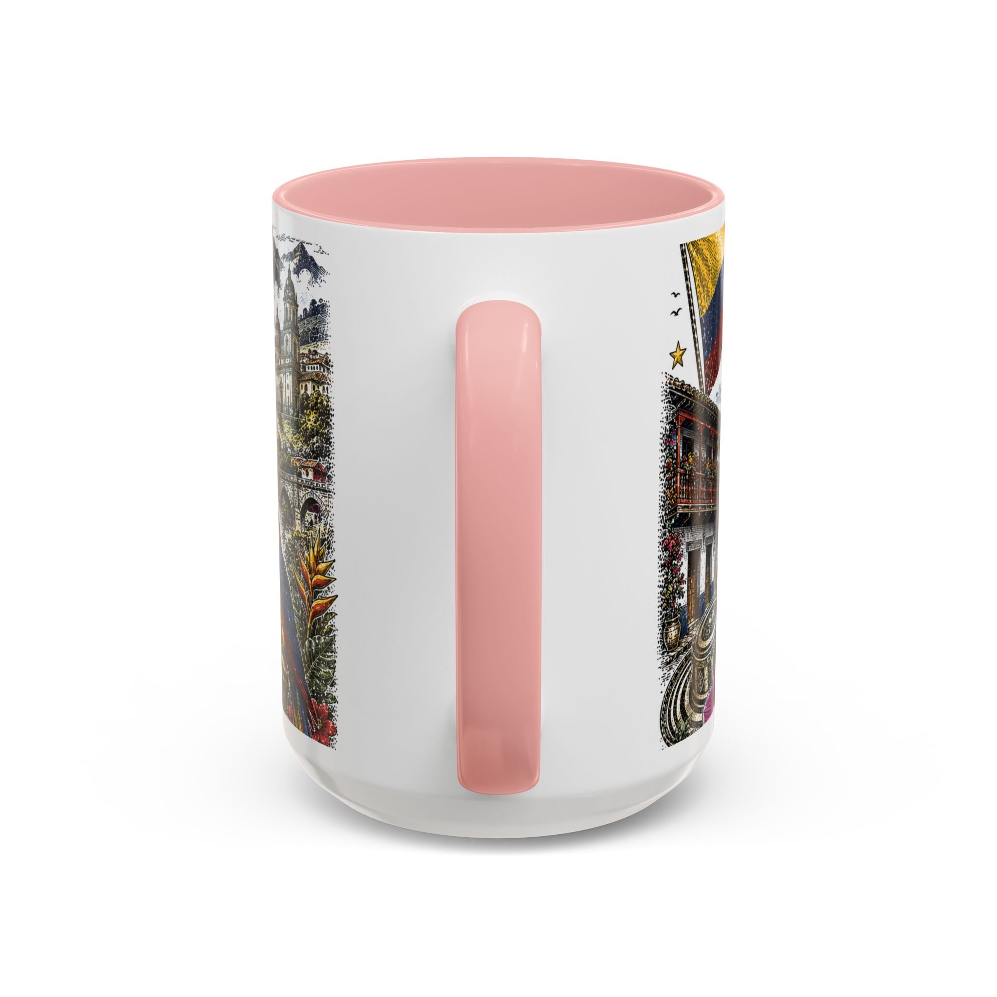 Colombia Soccer Coffee Mug | World Cup Fan Gift | Accent Color Ceramic 11oz 15oz Match Day Cup