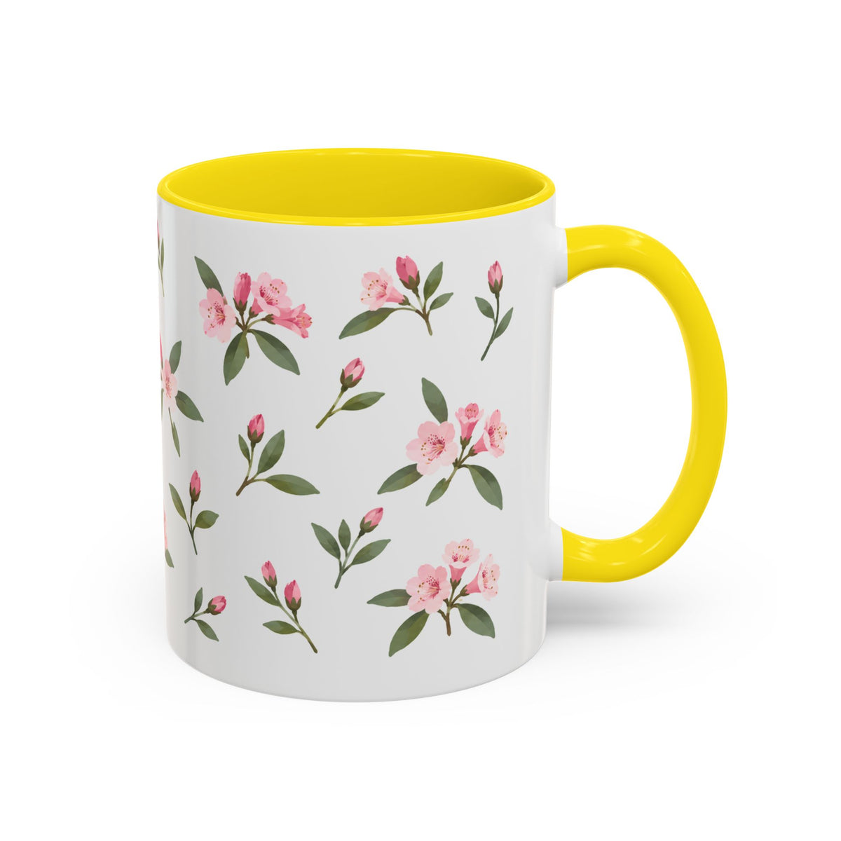 Washington Coast rhododendron Mug, State Flower Floral Coffee Cup, 11oz Botanical Gift