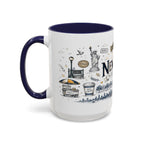 New York City Coffee Mug | New York Souvenir Travel Gift | Accent Color Ceramic 11oz 15oz