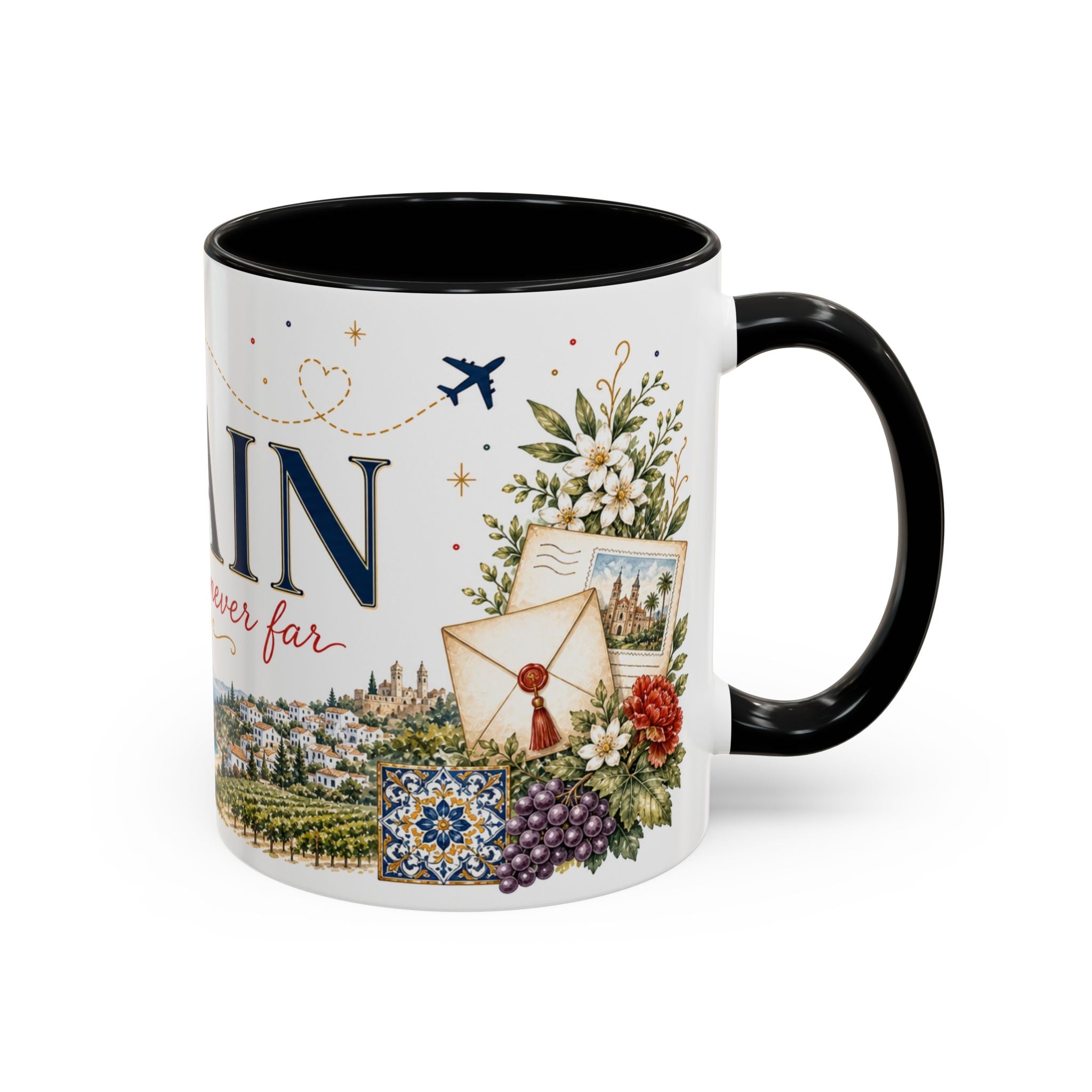 Spain Home Country Mug | Moving Away Gift | Long Distance Friendship | 11 oz 15 oz Accent Mug