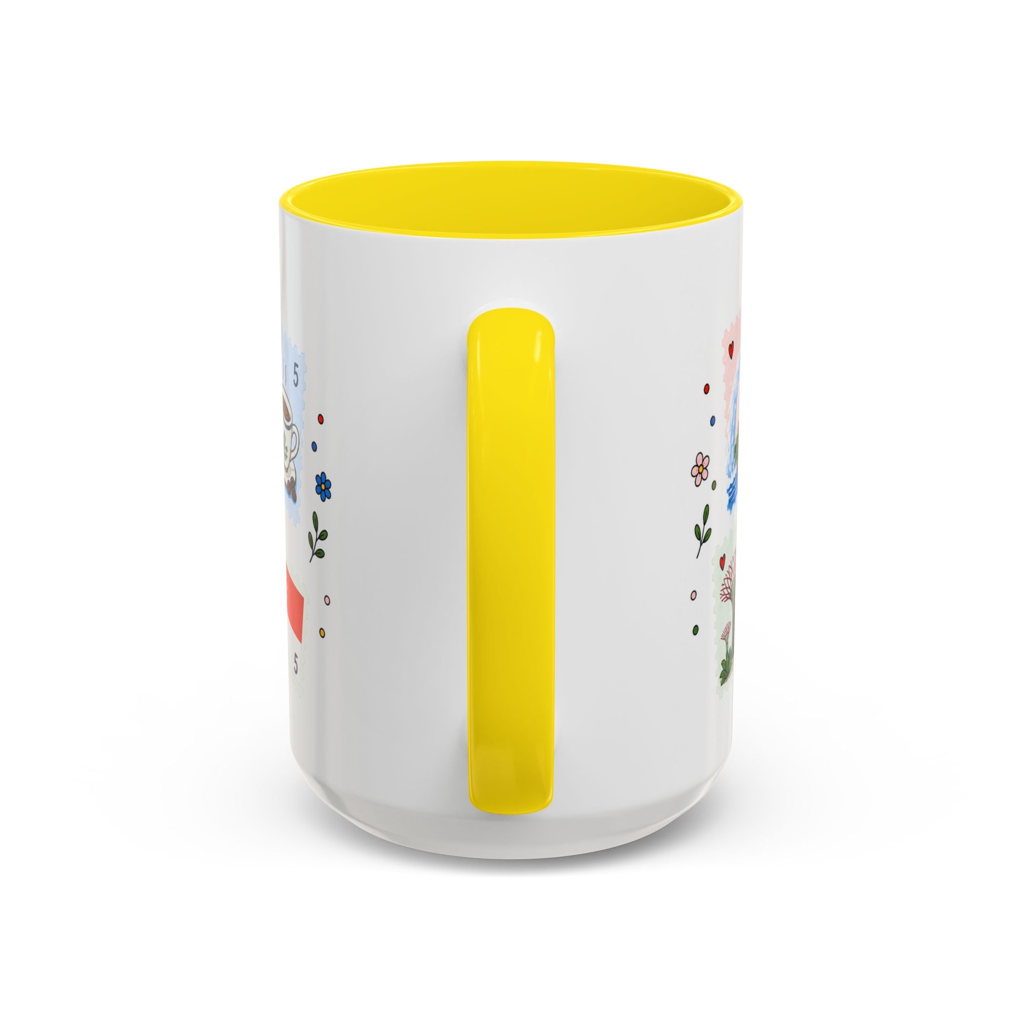 Singapore Coffee Mug | Postage Stamp Collage Mug | Travel Souvenir Accent Cup 11oz 15oz