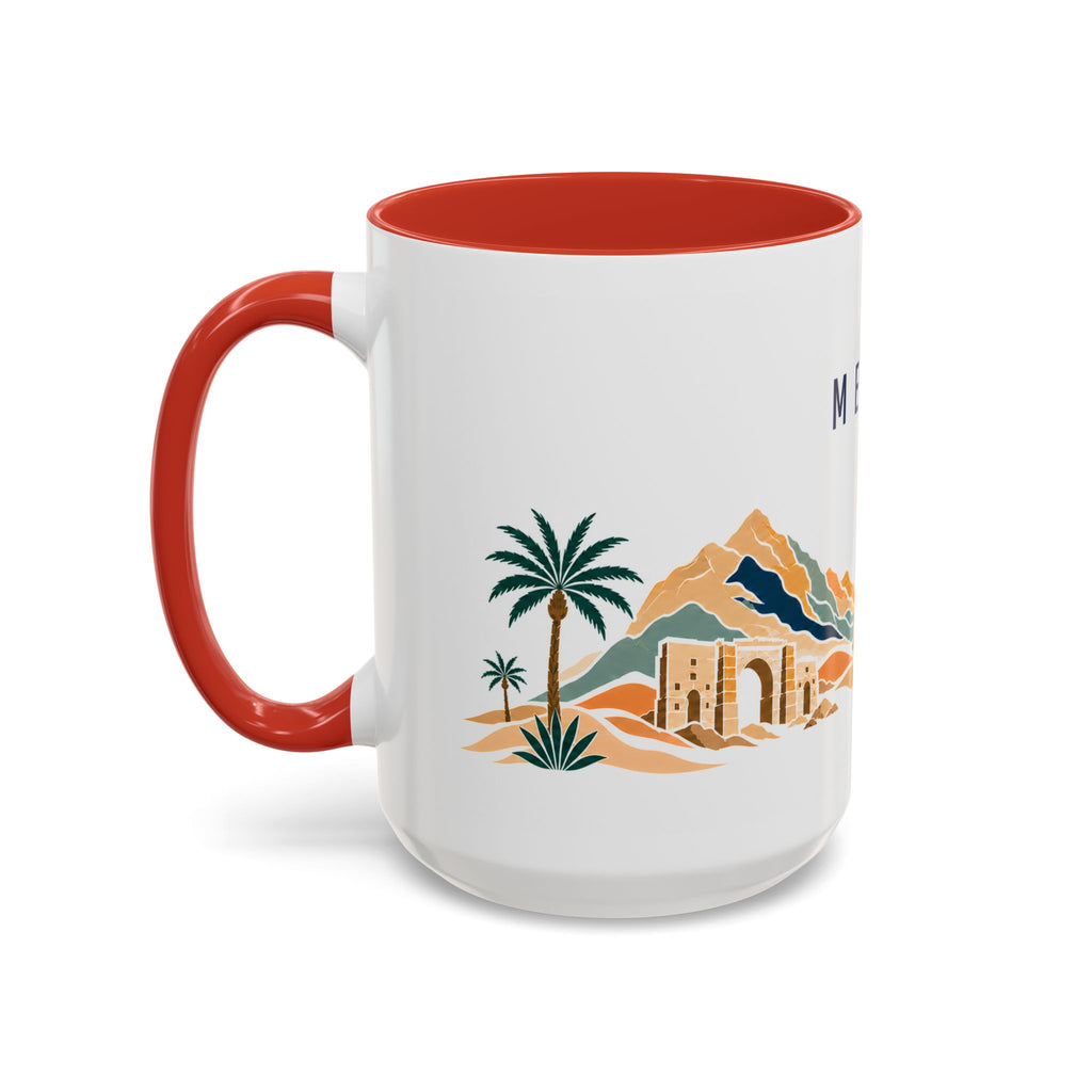 Mecca Coffee Mug | Saudi Arabia Travel Souvenir | Porcelain Decal City Gift | 11oz 15oz Accent Mug