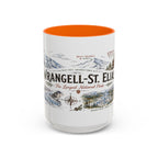 Wrangell-St. Elias National Park Coffee Mug | Alaska Wilderness Climbing Gift | Accent Color Ceramic 11oz 15oz