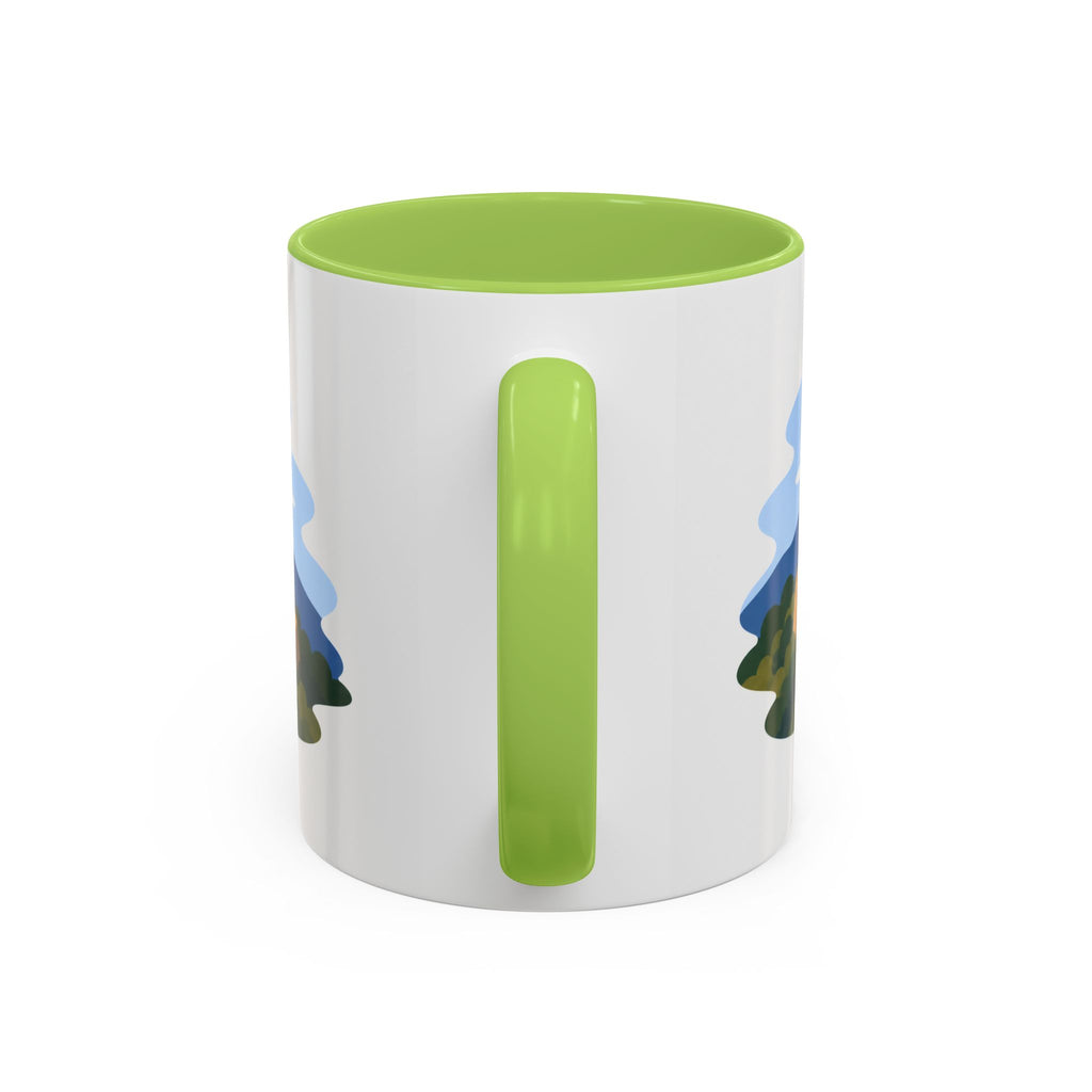 Pinnacles National Park Coffee Mug | Solid Color Block Park Souvenir | 11oz 15oz Accent Mug