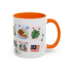 Kuala Lumpur Coffee Mug | Postage Stamp Collage Mug | Travel Souvenir Accent Cup 11oz 15oz
