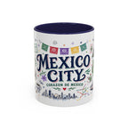 Mexico City Coffee Mug | Mexico Souvenir Travel Gift | Accent Color Ceramic 11oz 15oz