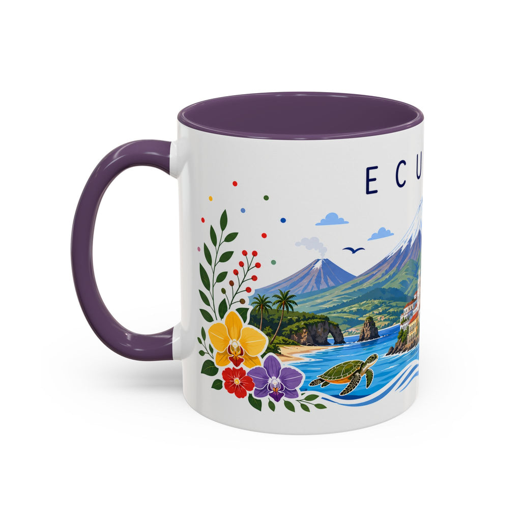 Ecuador Coffee Mug | Travel Souvenir Accent Mug | Place Gift Ceramic Cup 11oz 15oz
