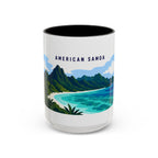 National Park of American Samoa Coffee Mug | Solid Color Block Park Souvenir | 11oz 15oz Accent Mug