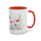 Personalized Kindergarten Teacher Mug | Custom Name Wildflower Rainbow Cup | Back to School Gift
