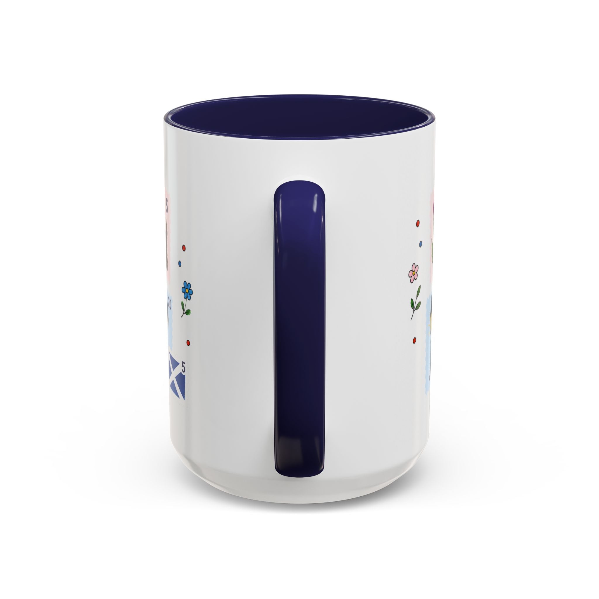 Edinburgh Coffee Mug | Postage Stamp Collage Mug | Travel Souvenir Accent Cup 11oz 15oz