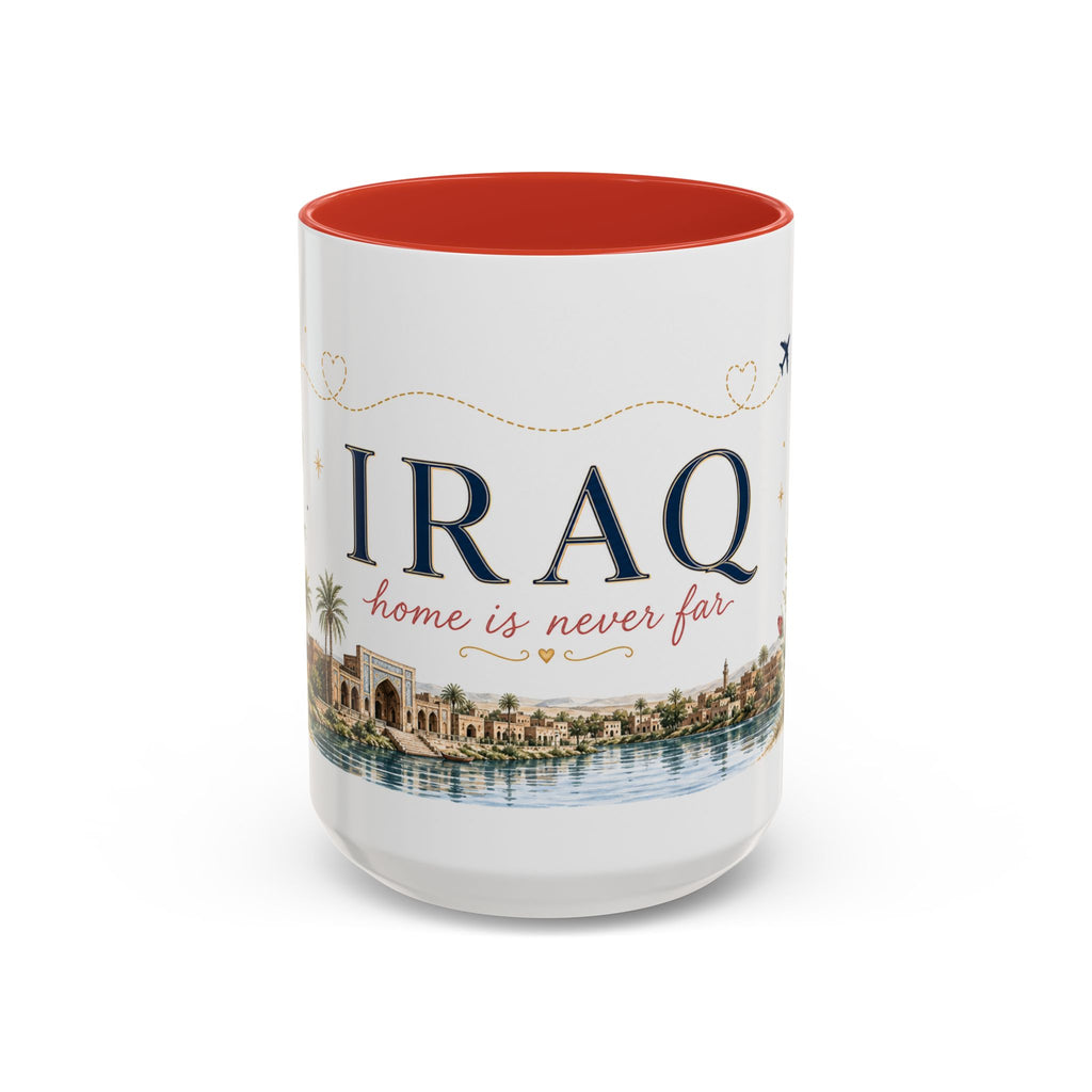 Iraq Home Country Mug | Moving Away Gift | Long Distance Friendship | 11 oz 15 oz Accent Mug