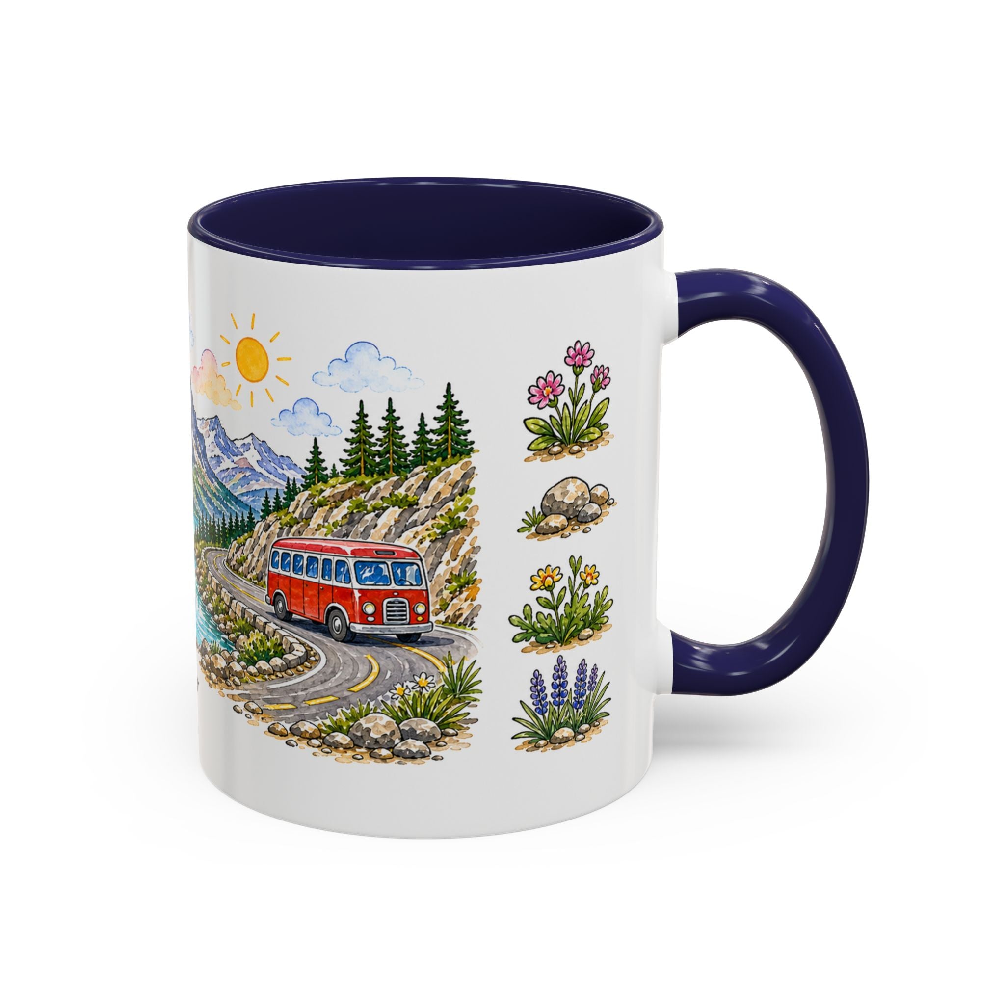 Glacier National Park Mug | US Travel Souvenir Accent Coffee Mug | 11oz 15oz Ceramic Cup