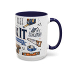 Mr Fix It Coffee Mug | Father's Day Gift for Dad | Accent Color Ceramic 11oz 15oz