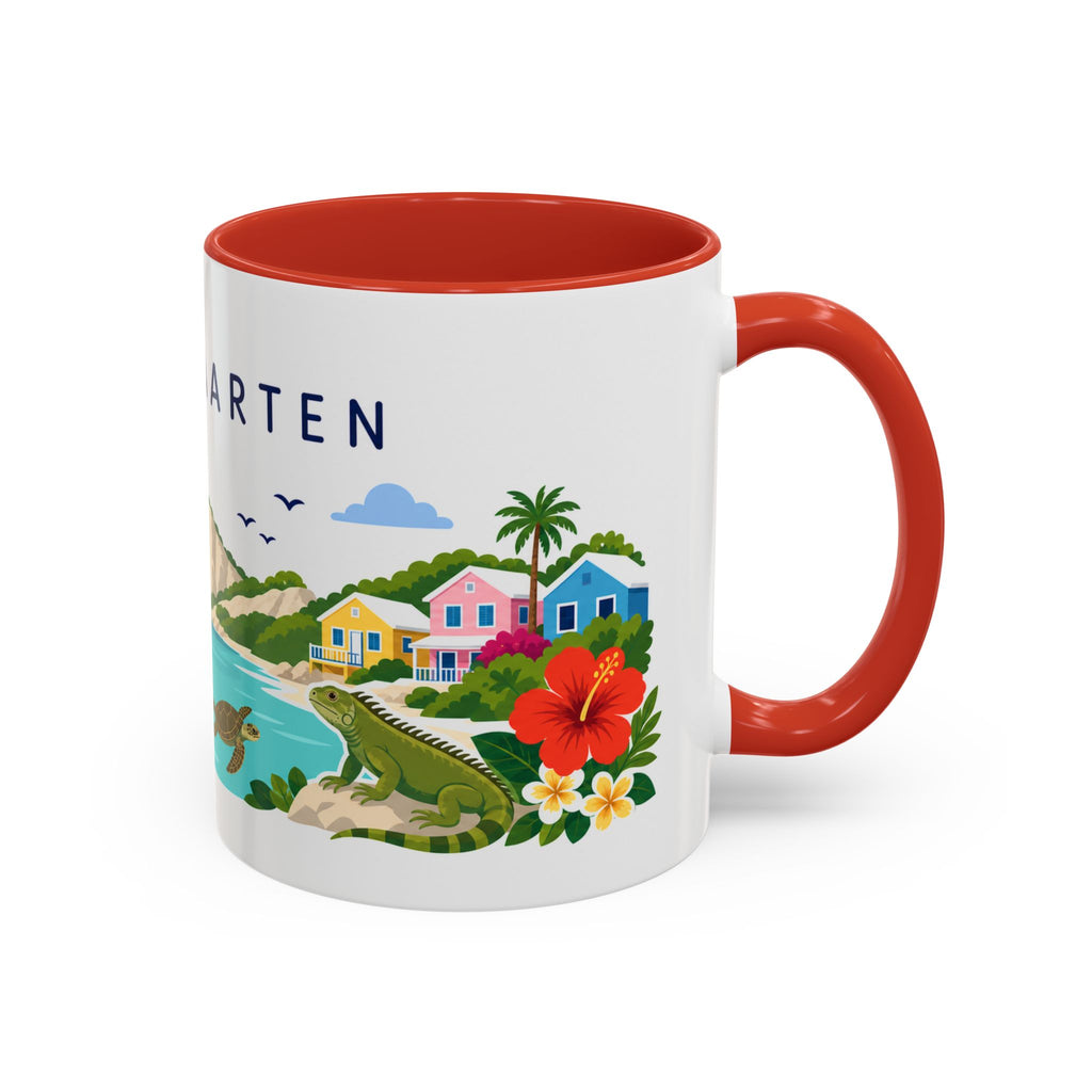 Sint Maarten Coffee Mug | Travel Souvenir Accent Mug | Country Gift Ceramic Cup 11oz 15oz
