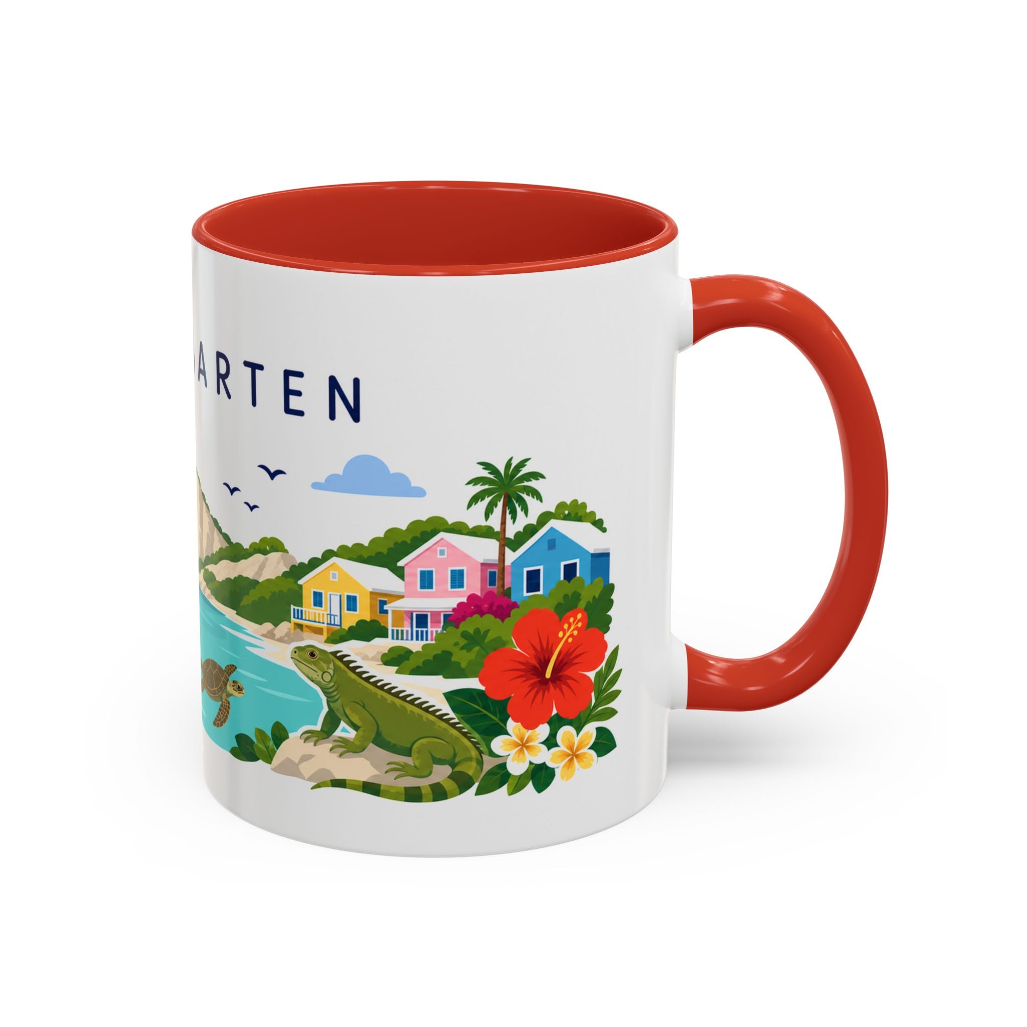 Sint Maarten Coffee Mug | Travel Souvenir Accent Mug | Country Gift Ceramic Cup 11oz 15oz