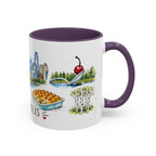 Minneapolis Illustrated Travel Mug | City Souvenir Accent Coffee Mug | 11oz 15oz Ceramic Cup