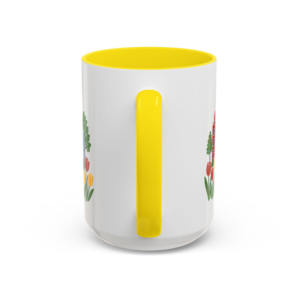 Amsterdam Coffee Mug | Netherlands Travel Souvenir | Porcelain Decal City Gift | 11oz 15oz Accent Mug
