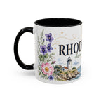 Rhode Island State Map Mug | Botanical Seaside Accent Cup (11oz or 15oz)