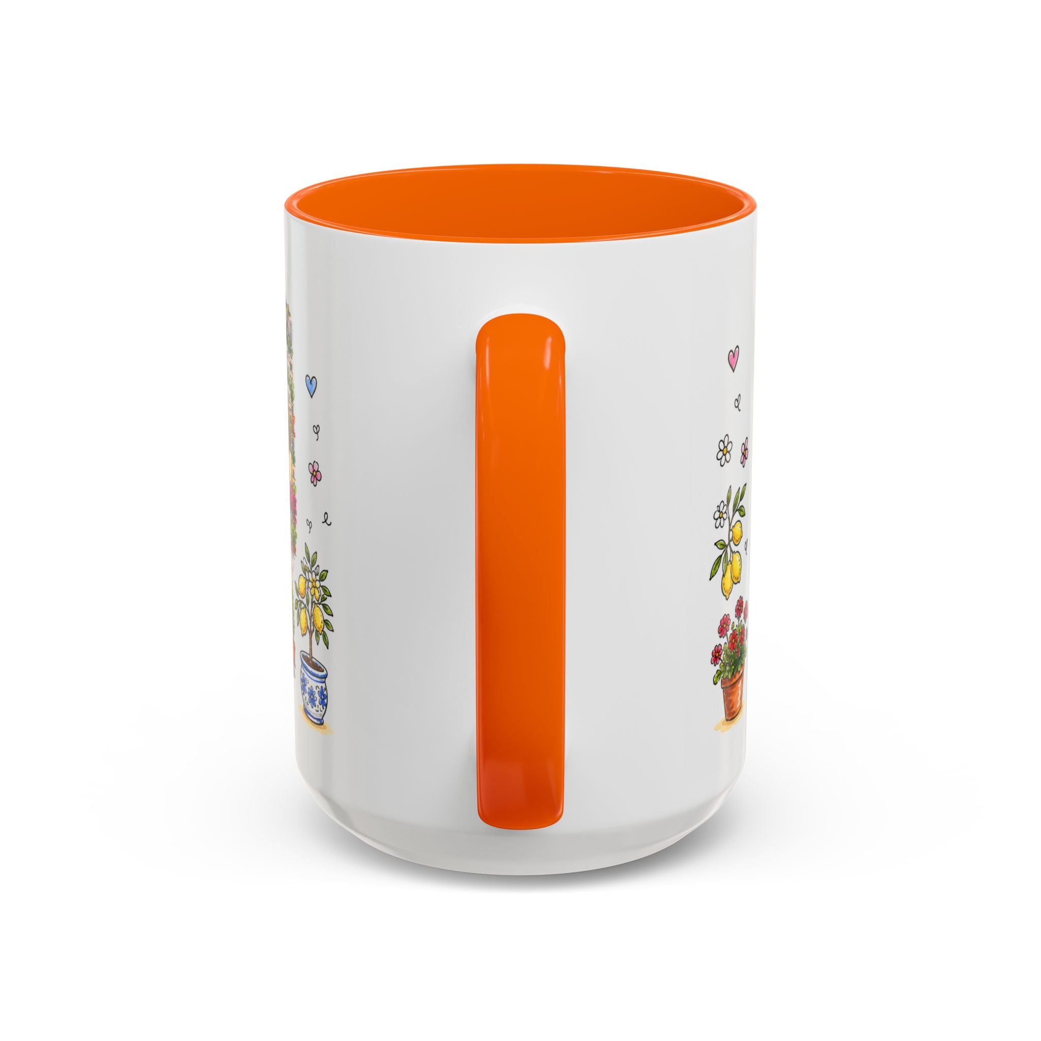 Positano Illustrated Travel Mug | Italy Souvenir Accent Coffee Mug | 11oz 15oz Ceramic Cup