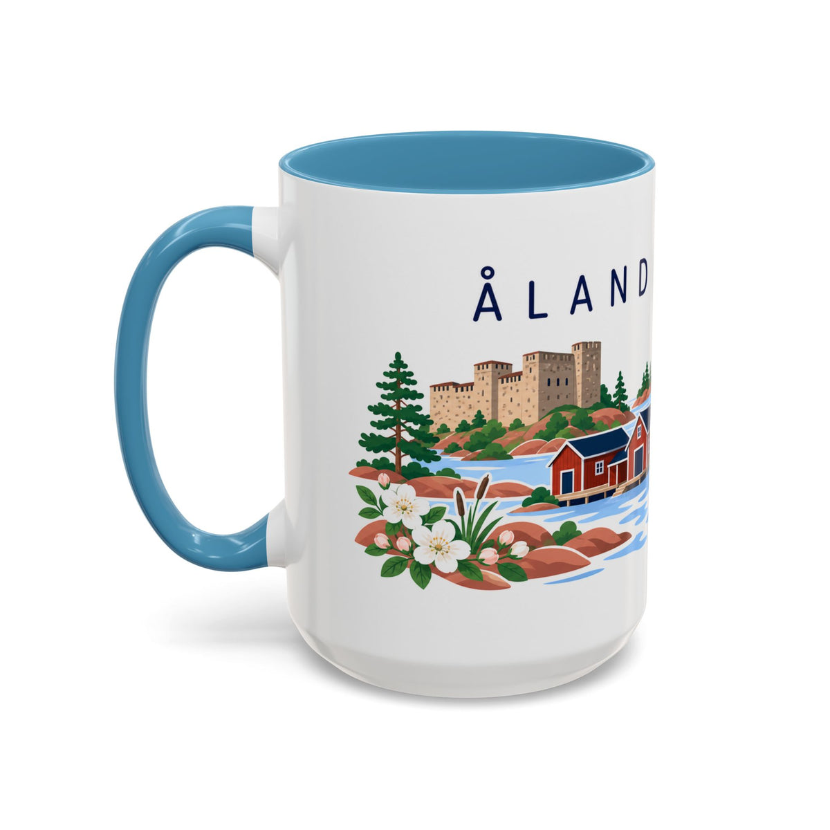 Åland Islands Coffee Mug | Travel Souvenir Accent Mug | Country Gift Ceramic Cup 11oz 15oz