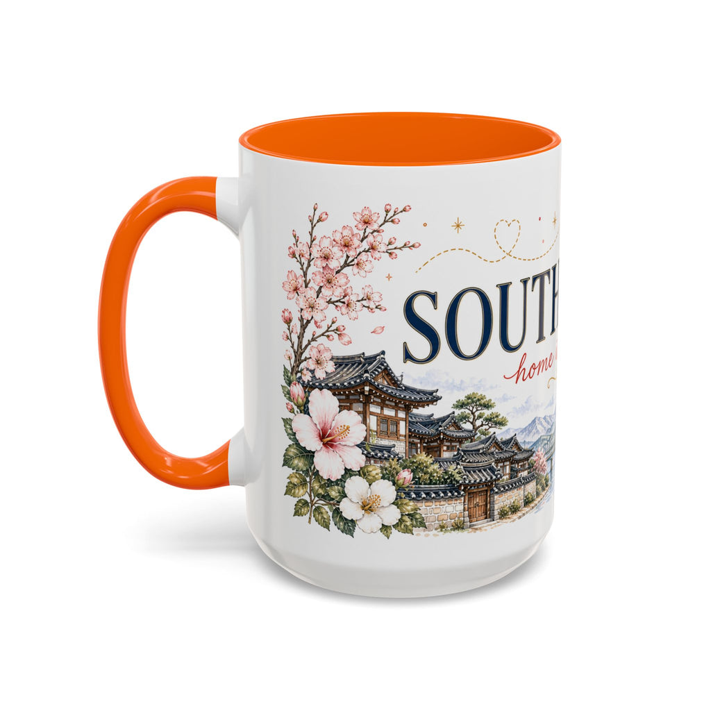 South Korea Home Country Mug | Moving Away Gift | Long Distance Friendship | 11 oz 15 oz Accent Mug