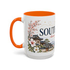 South Korea Home Country Mug | Moving Away Gift | Long Distance Friendship | 11 oz 15 oz Accent Mug