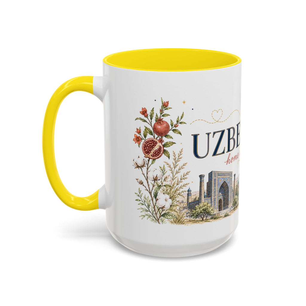 Uzbekistan Home Country Mug | Moving Away Gift | Long Distance Friendship | 11 oz 15 oz Accent Mug
