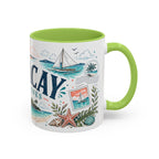 Boracay Coffee Mug | Travel Destination Souvenir Gift | Accent Color Ceramic 11oz 15oz