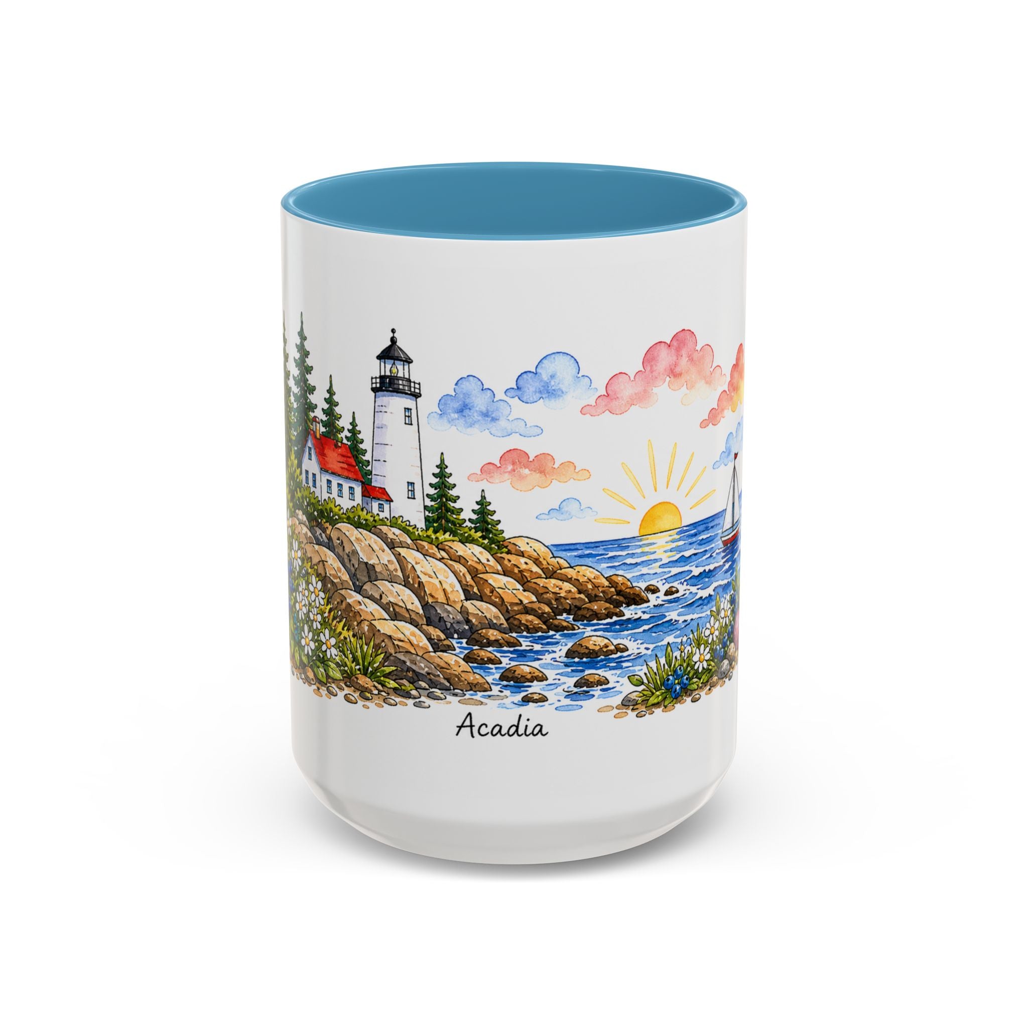 Acadia National Park Mug | US Travel Souvenir Accent Coffee Mug | 11oz 15oz Ceramic Cup